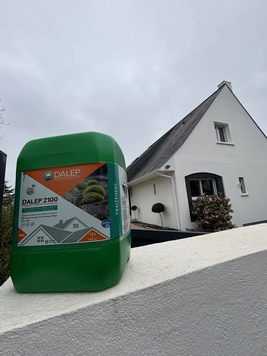 Traitement hydrofuge incolore sur toiture, Bouchemaine, avril 2025